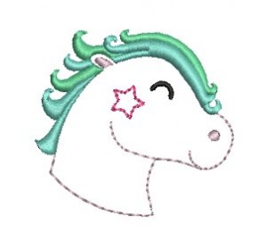 Stickserie - Pferd Pferdekopf 1